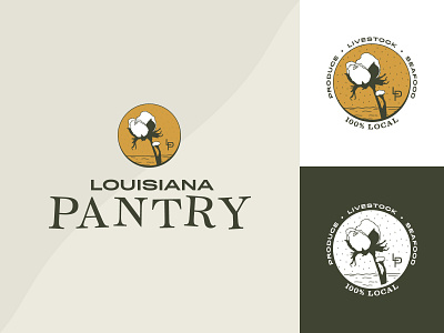 Louisiana Pantry branding design food food illustration identity illustration logo typography