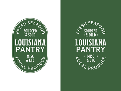 Louisiana Pantry branding design idenity logo type typography vector