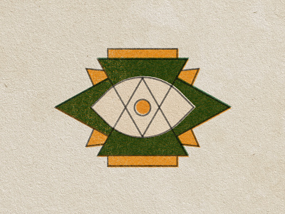 The Invisible Eye branding desert design eye gree logo orange texture western