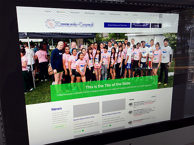 Homepage Concept design homepage joomla mockup nonprofit responsive ui ux web web design website
