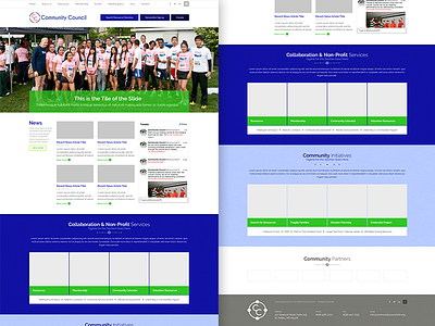 Community Council Homepage cause charity community council design homepage joomla nonprofit responsive site template web