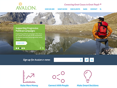 Avalon Homepage Redesign agency cause charity design homepage joomla nonprofit people site template web