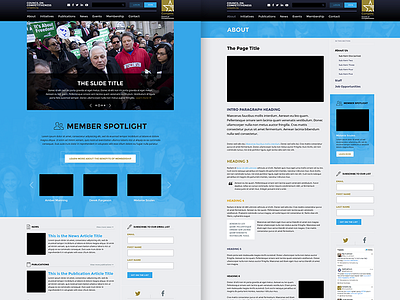 Compete Homepage & Interior cause charity council design joomla nonprofit page responsive site template web