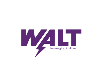 Walt Logo | Leveraging Abilities branding design icon logo logodesign nickonieee nikhil nikhilpal ui vector walt walt disney