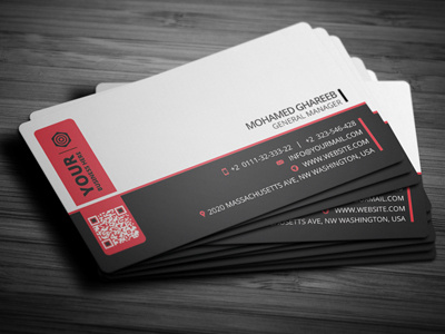 Creative Corporate Business Card 4 awesome business card commerce corporate creative design modern print ready professional psd set stylish