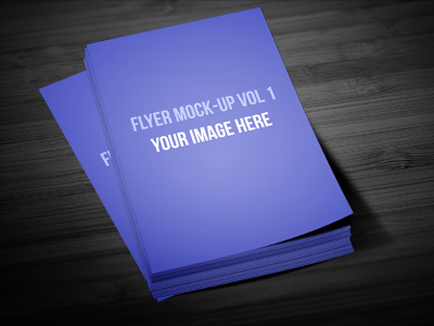 Flyer Mock Up Vol 1 flyer mock up high quality mockup modern photorealistic presentation product psd render showcase template