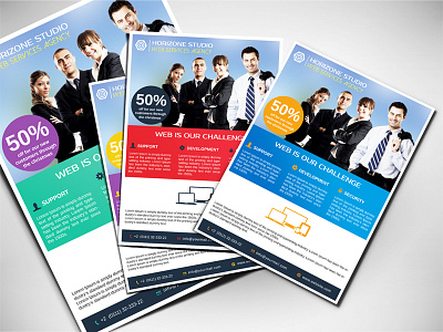 Creative Web Services Flyer advertisement agency business commerce company conceptual corporate creative flyer identity magazine ad web