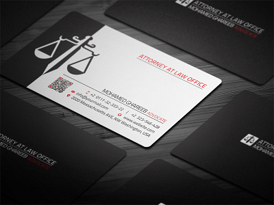 Creative Lawyer Business Card - 2 by Mohamed on Dribbble