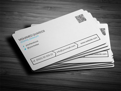 Creative Corporate Business Card 34 2 side 300 dpi bleed area business card clean cmyk color mode corporate creative design easy customize horizontal