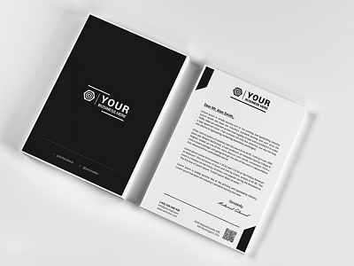 Creative Corporate Letterhead 35 business clean commerce company corporate creative editable identity letterhead print ready stationery
