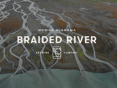 Braided River Brewing Company Identity branding brewery logo logo typography