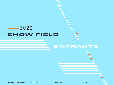 Cincinnati Concours d'Elegance 2020 Campaign Concepts automotive branding luxury typography