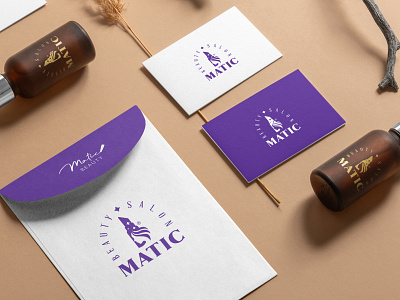 matic beauty salon branding design graphic design illustration logo logo design logodesign logodesigns mobile ui design typography ui ux vector