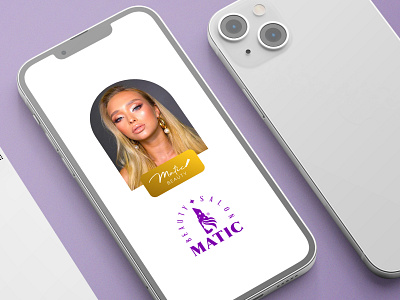 matic beauty salon branding design graphic design illustration logo logo design logodesign logodesigns mobile ui design typography ui ux vector