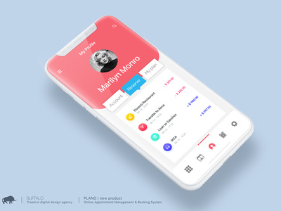 plano mobile ui design