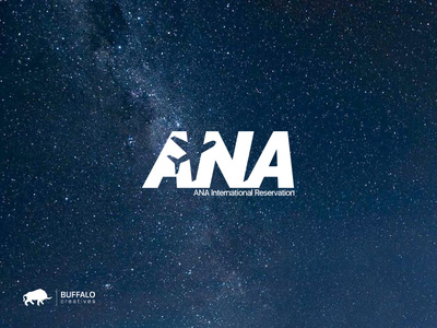 Ana International Reservation logo design