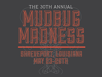 Mudbug Madness Festival cajan crawdad crawfish crayfish event festival poster