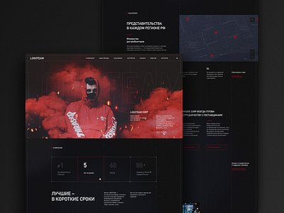 Darkside Promo design figma landing promo ui vector web