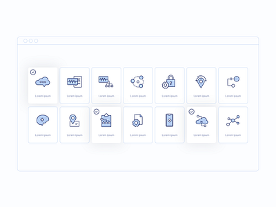 Medical Asset Technology Icon Set