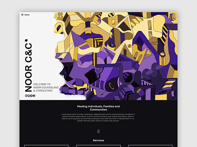 Noor C&C | Web Design & Illustration abstract art counseling expression graphic design illustration life coach web design women empowerment