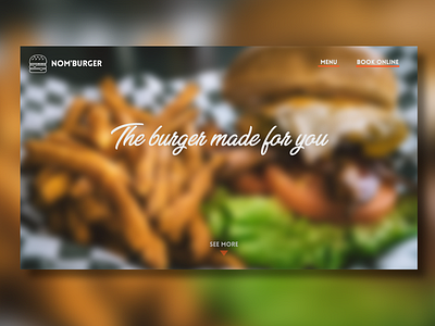 UI Daily 003 : Landing Page burger food landingpage ui uidaily uidaily003