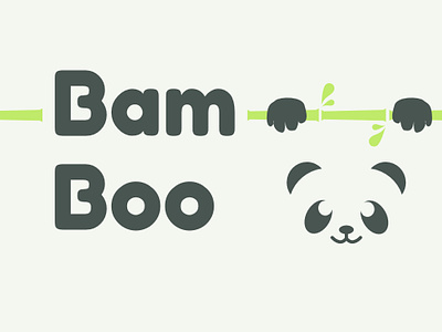 Panda Bamboo Logo branding daily challange dailylogodesign design icon illustration logo vector