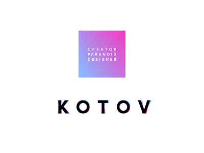 KOTOV LOGO branding design logo logotype minimal vector