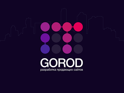 IT-GOROD branding design it logo logotype minimal network rebound vector web