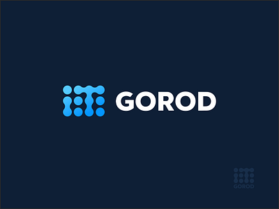 IT GOROD branding design it logo logotype minimal vector