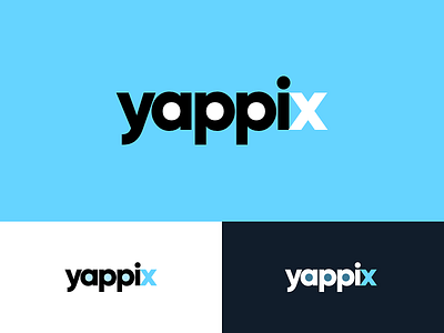 Yappix app branding design it logo logotype minimal vector