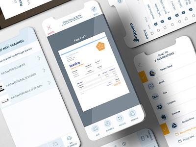 Mobile Scanning App - OCR Cloud Documents document editing mobile app ocr scanning ui design ux design