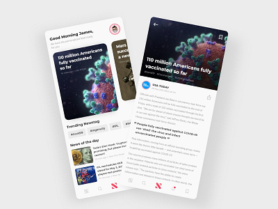 Apple News App UI Design