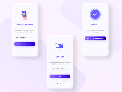 Mobile Verification UI/UX by Siraj Dhanani on Dribbble