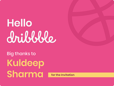 Hello Dribbble