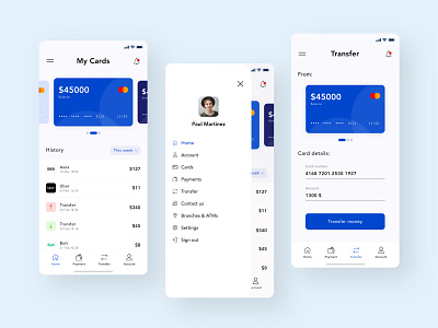 Online Banking Mobile App Design