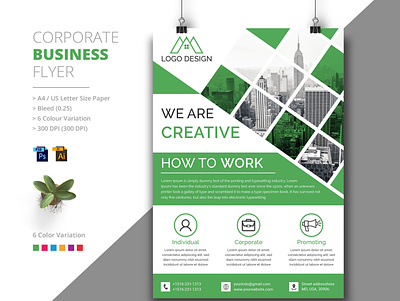 Corporate Business Flyer Design app branding business corporate flyer creative flyer design logo typography web