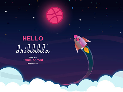 Hello Dribbble First Shot