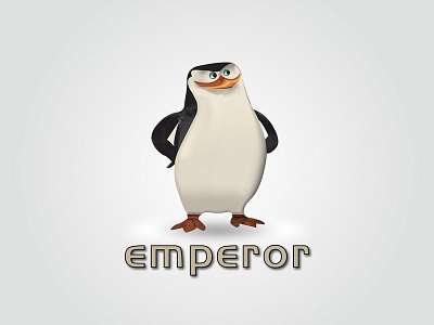 Penguin Emperor Logo animal logo bird branding cartoon design cute emperor happy illustration logo penguin