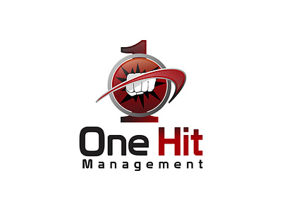 One Hit Management Logo Design app branding creative cute design dribbble best shot flat graphic design icon identity illustration logo minimal type typography ui ux vector web website