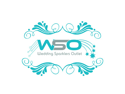 WSO Wedding Sparkles outlet Logo design branding creative design flat icon illustration illustrator lettering logo logo design logo design concept minimal type typography ui ux vector web website wedding logo