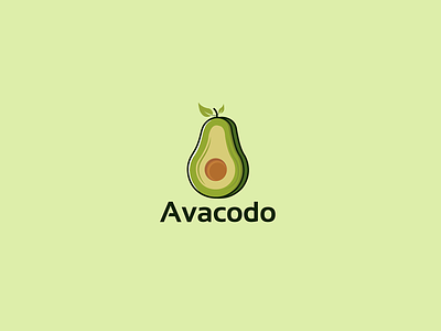 Avacodo logo deisgn avacodo avocado avocados branding creative cute design flat identity illustration logo minimal typography ui ux vector web