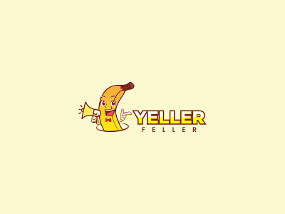 Yeller Feller Logo Design banana branding creative design illustration logo typography ux vector web website