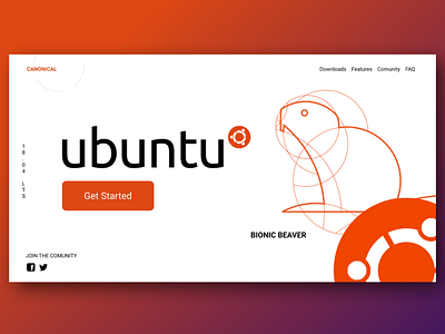 LandingPage Linux Ubuntu design landingpage linux ui ux webdesign