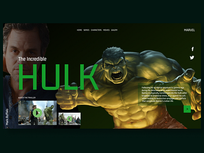 Hulk Smash design landingpage layoutdesign ui ux webdesign
