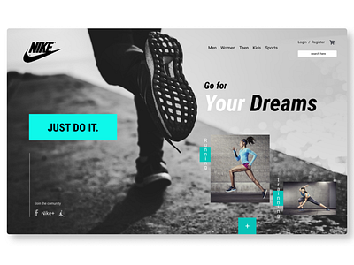 Nike LandingPage branding design landingpage ui ux webdesign