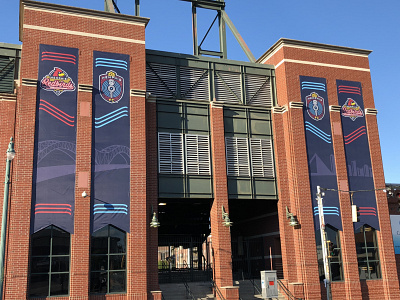 AutoZone Park Column Banners