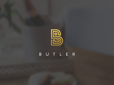 Butler Logotype butler line logo majordome project school