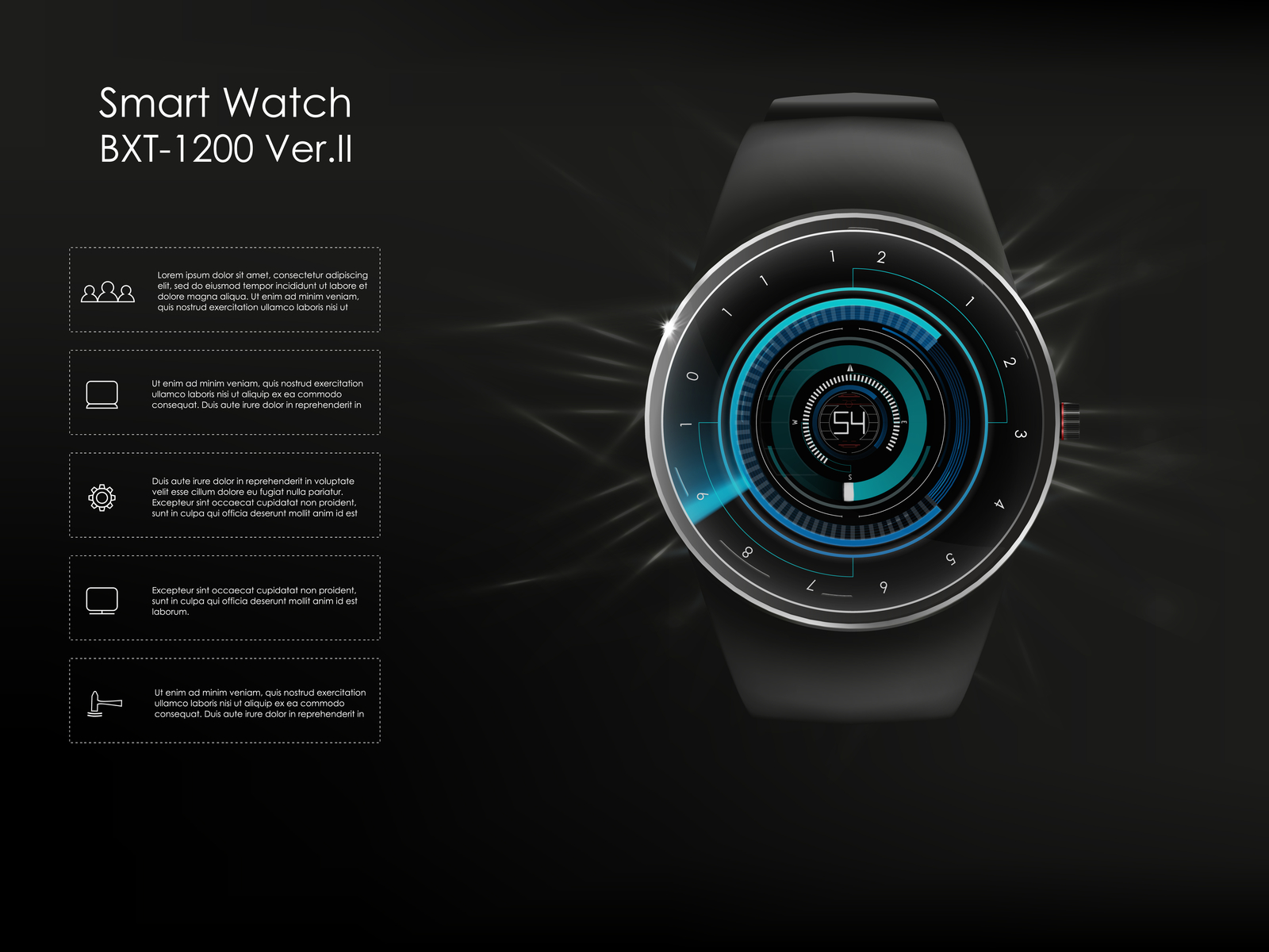 Realistic illustration of smart watch concept. by SerGRAY on Dribbble