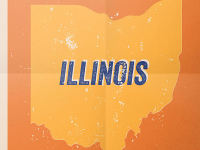 Illinois illinois ohio poster states