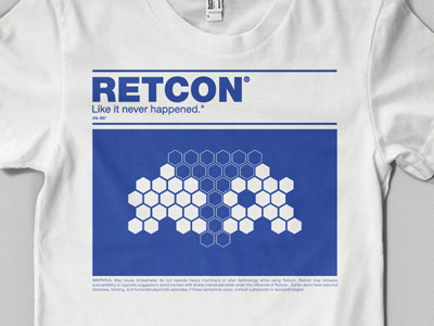 Ret Tee logo parody retcon t shirt